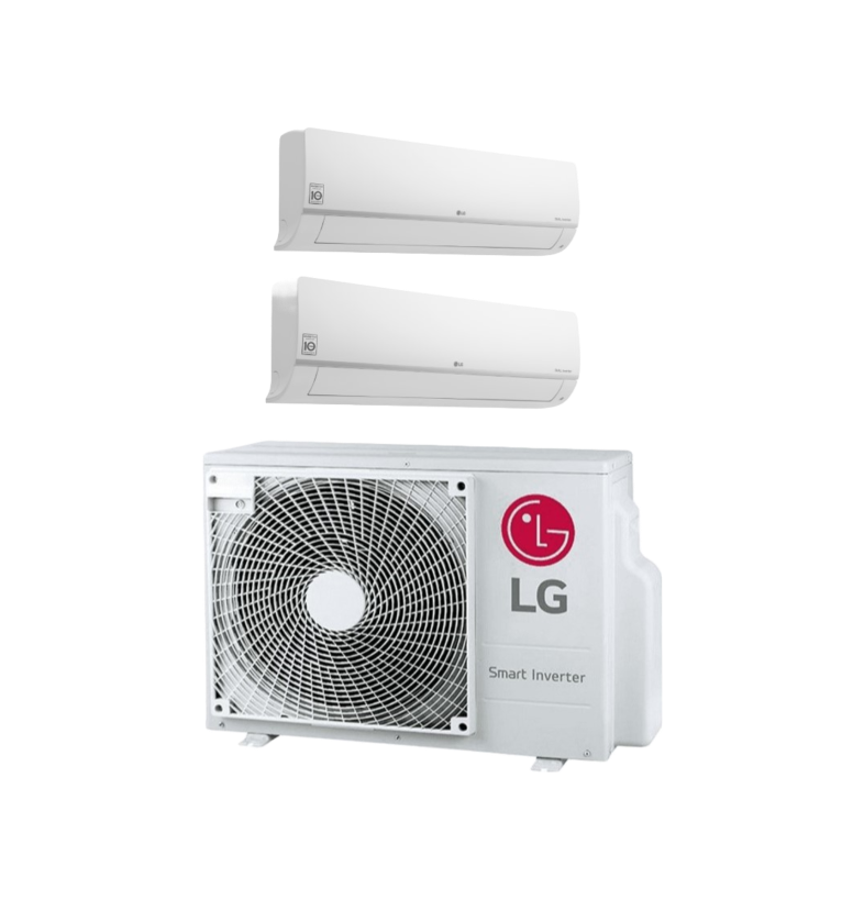 LG Dual inverter Standard Plus set - 1 buitenunit 4,1 kW met 2 binnenunits