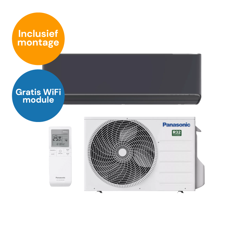 Panasonic Etherea mat zwart
