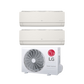 LG Artcool dual inverter set - 1 buitenunit 4,1 kW met 2 binnenunits